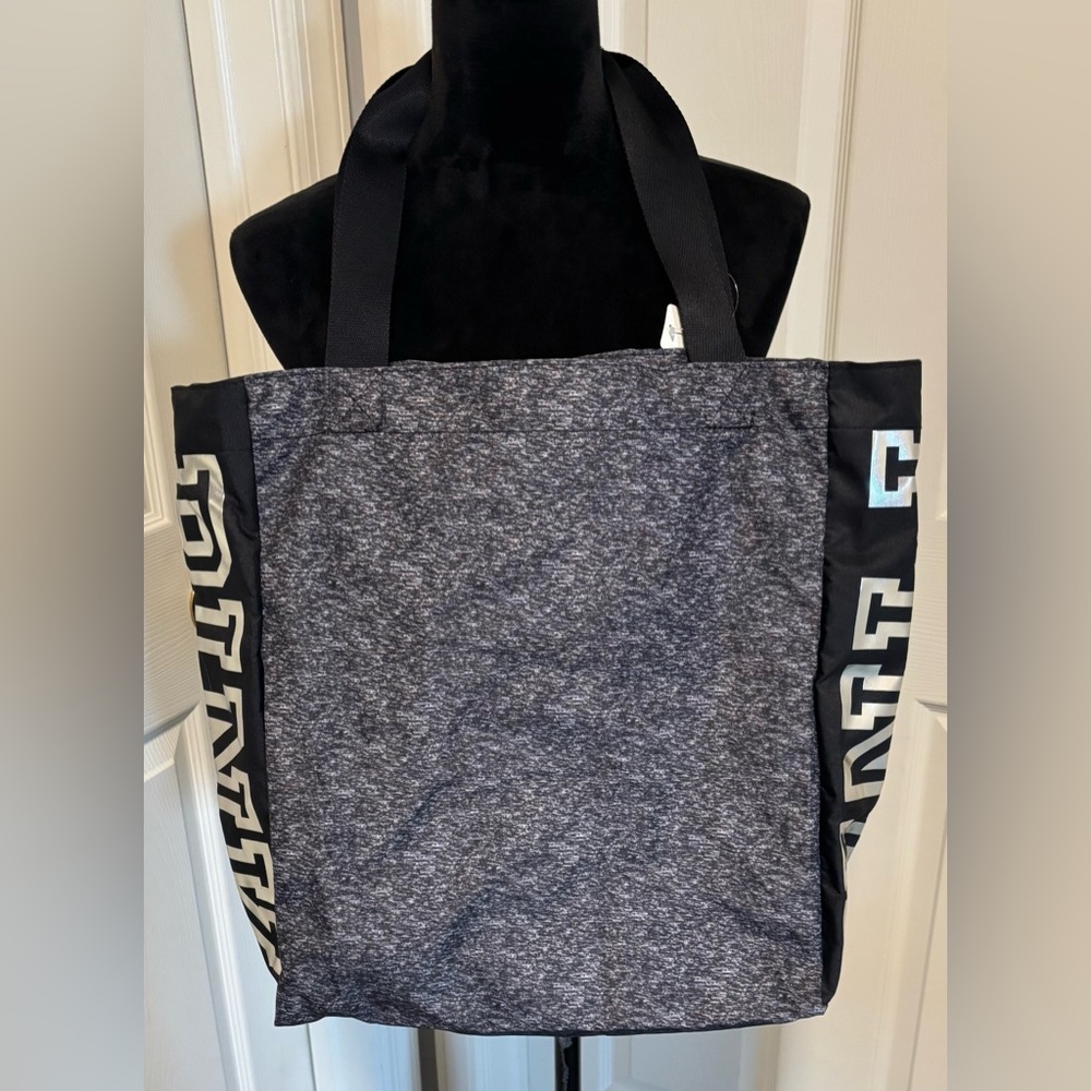 NWT PINK Victoria's Secret Gray Tote Bag - Picture 3 of 7